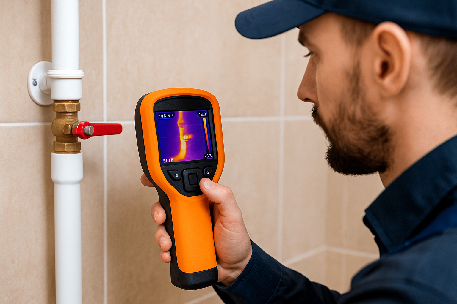 Step 1 of Our Leak Detection & Repair Process