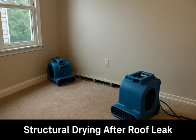Structural Drying After Roof Leak - Brandon, FL