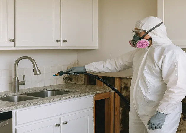 Mold Remediation in Kitchen Walls - Tampa, FL