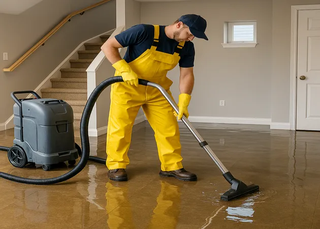 Emergency Water Extraction – Residential Basement - Tampa, FL