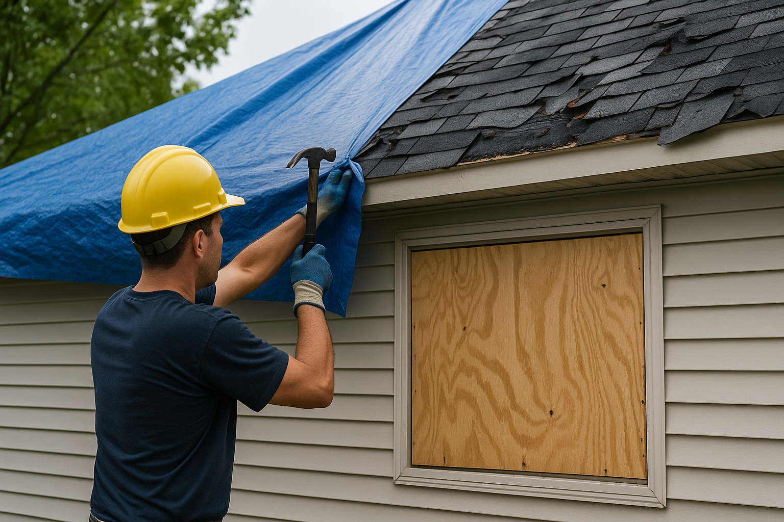 Step 1 of Our Storm Damage Restoration Process